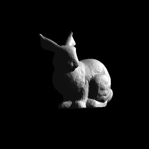 Bunny, rotated on y-axis